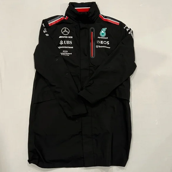 Mercedes AMG Petronas F1 2023 Men's Team Rain Jacket - Picture 3 of 7